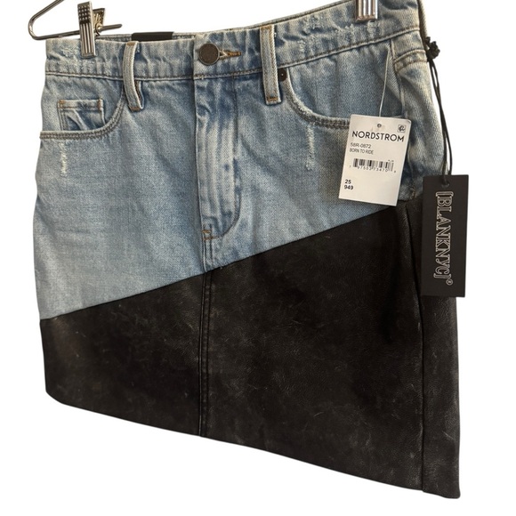 NWT BLANKNYC Denim Midi Skirt, Born to Ride, Size 25 - Picture 6 of 11